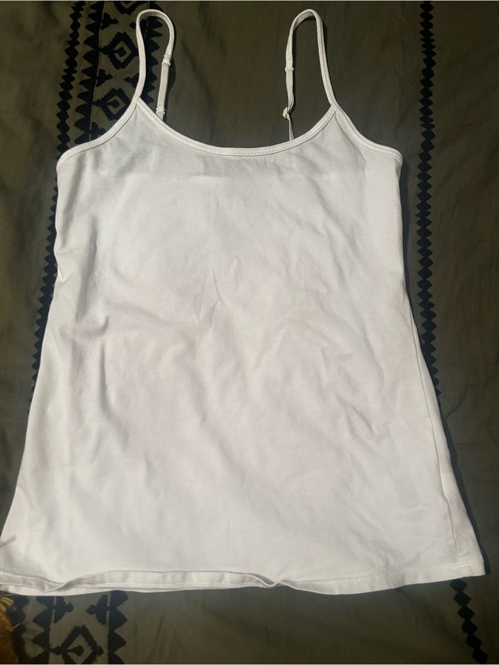 Old White Spaghetti Strap Camisole